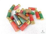 18 Rounds Assorted Vintage 12 Gauge Shotgun Shells - Some Cardboard Hulls