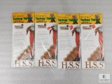 Four Packs of 12 Actual Size Turkey Paper Targets