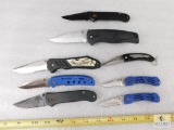 Lot of Eight Assorted Folder Knives