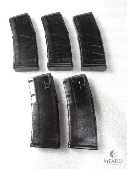Five New 30 Round AR15 5.56, .223 Rifle Magazines
