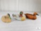 Lot of Three Porcelain Decorative Ducks