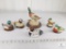 Lot of Six Porcelain Decorative Duck Figurines