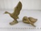 Lot of Two Brass Decorative Ducks