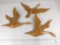 Lot of Three Vintage Syroco Duck Wall Plaques