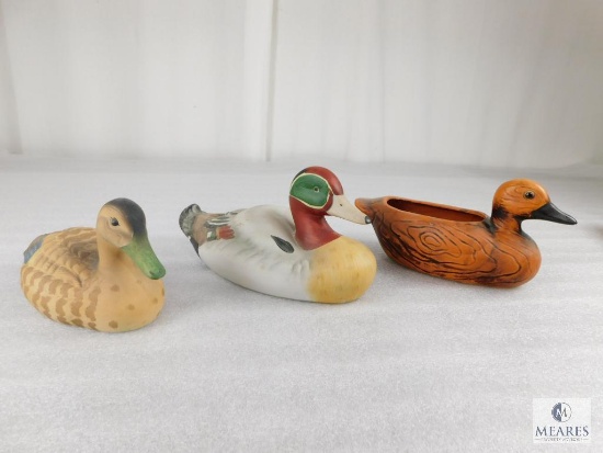 Lot of Three Porcelain Decorative Ducks