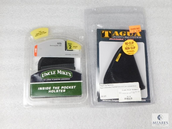 Lot Two New Holsters Uncle Mike's and Tagua Fits Small 380 Autos