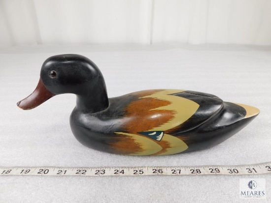 Vintage Wood Carved and Painted Duck Decoy