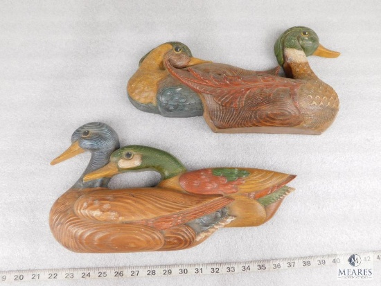 Pair of Ceramic Duck Decorative Wall Plaques