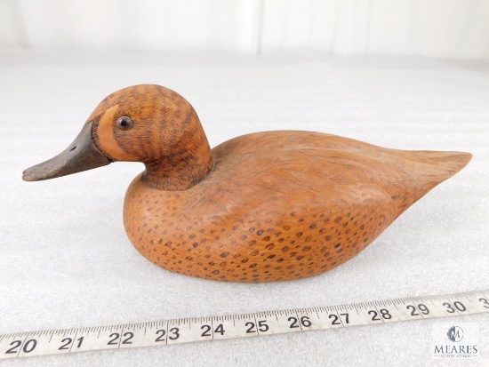 Hand Carved Wood Duck Decoy "Blue Wing Teal"