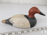 A Hutch Decoy Wooden Drake Duck