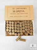 50 Rounds PMC .38 SPL 148 Grain Lead Wadcutter Ammo