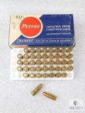 44 Rounds Peters .25 Auto 50 Grain Metal Case Ammo