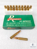 20 Rounds Remington .30 REM 170 Grain Soft Point Core-Lokt Ammo in Vintage Box