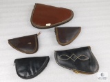 Lot of Five Assorted Soft Pistol Cases / Gun Rugs
