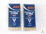 100 Rounds CCI .22 WMR Magnum 30 Grain Maxi-Mag TNT Ammo 2200 FPS