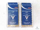 100 Rounds CCI Maxi-Mag HP .22 WMR Magnum 40 Grain 1875 FPS Ammo