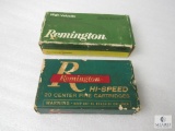 27 Rounds Remington .223 REM PTD Soft Point 55 Grain Ammo (One in Vintage Box)