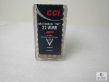 50 Rounds CCI Maxi-Mag TNT .22 WMR Magnum 30 Grain Ammo