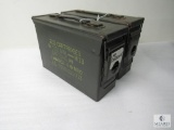 Lot of Two Metal Ammo Storage Cans - Both Empty, 30 Cal Size