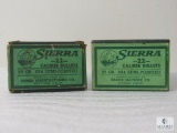 Approximately 200 Count Sierra 22 Cal 55 Grain .224 Semi-Pointed Bullets