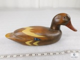 Vintage Wood Carved and Painted Duck Decoy