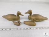 Lot of Four Brass Decorative Ducks