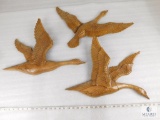 Lot of Three Vintage Syroco Duck Wall Plaques