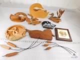 Large Lot of Wood Duck Decorations