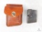 .351 Caliber Five Round Magazine with Leather Belt Case