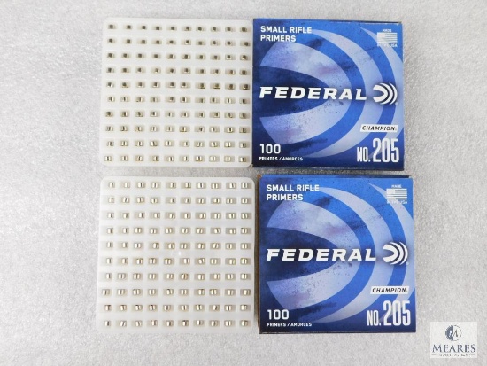 200 Small Rifle Primers Federal No. 205