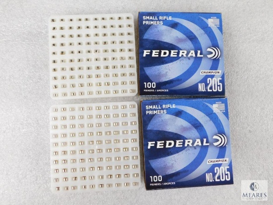 200 Small Rifle Primers Federal No. 205
