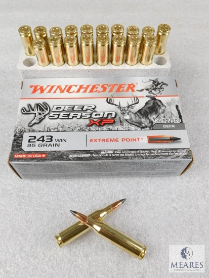 20 Rounds Winchester 243 WIN 95 Grain Extreme Point