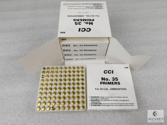 CCI No. 35 Primers 50 Cal Ammunition 500 Primers