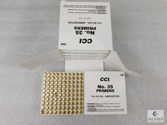 CCI No. 35 Primers 50 Cal Ammunition 500 Primers