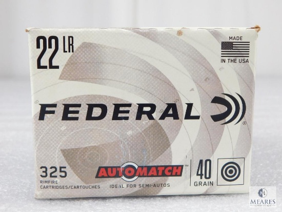 325 Rounds Federal 22LR 40 Grain