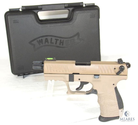 New Walther P22 .22LR Semi-Auto Pistol in Tactical FDE