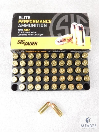 Sig Sauer 50 Rounds 40 S&W 180 Grain FMJ