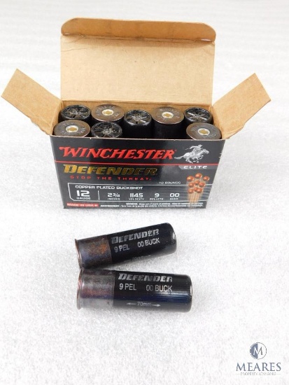 Ten Rounds Winchester 12 Gauge 2 3/4" 1145 Velocity 00 Buck