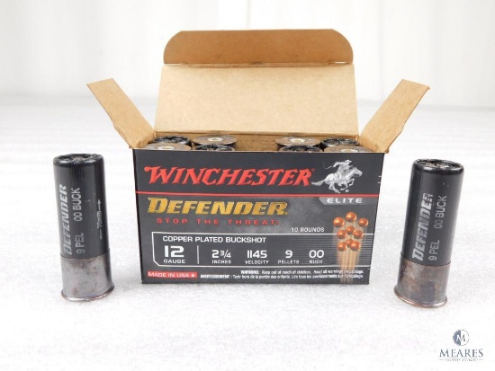10 Rounds Winchester 12 Gauge 2 3/4" 1145 Velocity 00 Buck