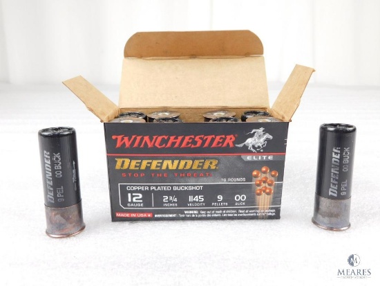 10 Rounds Winchester 12 Gauge 2 3/4" 1145 Velocity 00 Buck