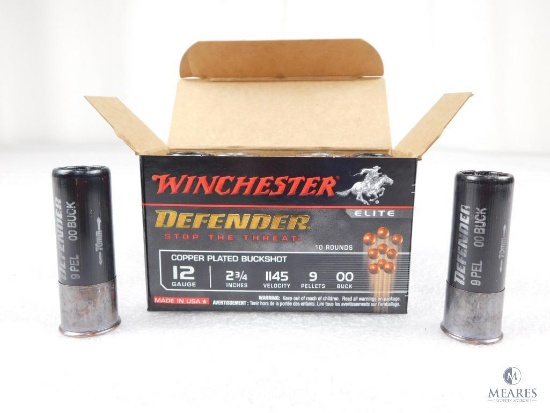 10 Rounds Winchester 12 Gauge 2 3/4" 1145 Velocity 00 Buck