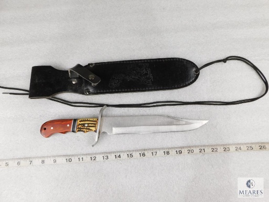 Fixed Blade Knife with Leather Sheath