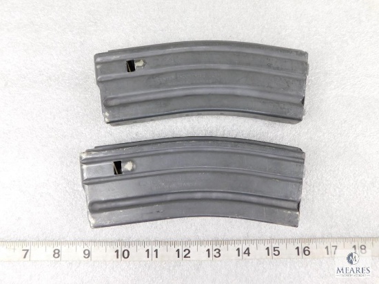 Two AR 15 30 Round Metal Magazines Center Industries Corp