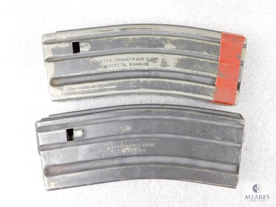 Two AR 15 30 Round Metal Magazines Center Industries Corp