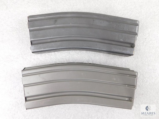 Two AR 15 30 Round Metal Magazines