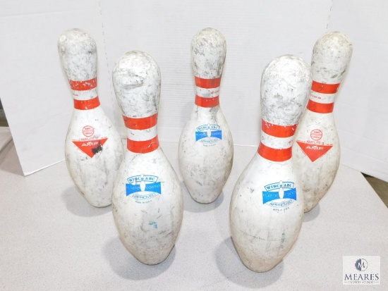 Lot of Five Bowling Pins for Target Use