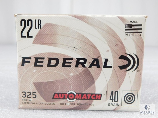 325 Rounds Federal 22LR 40 Grain