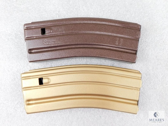 Two 30 Round AR 15 Metal Magazines
