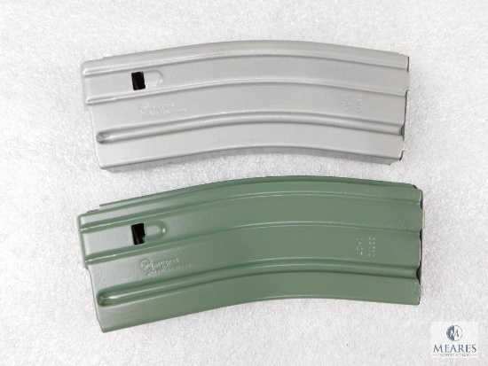 Two 30 Round AR 15 Metal Magazines
