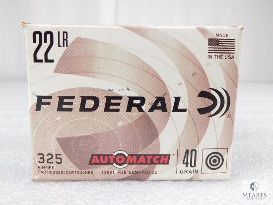 325 Rounds Federal 22LR 40 Grain
